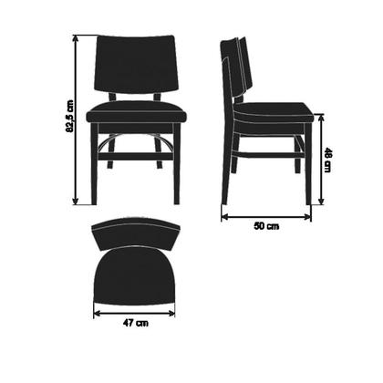 Imagem de Cadeira Belair Encosto V2 Base Tabaco em Várias Cores - Datelli Design