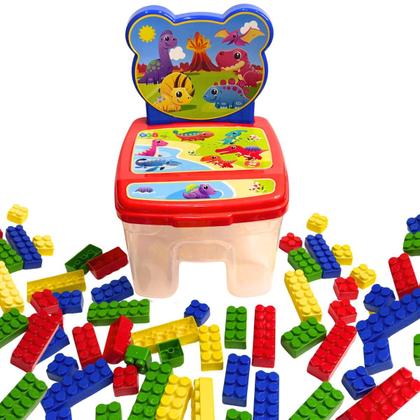 Imagem de Cadeira Blocos grande brinquedo infantil montar