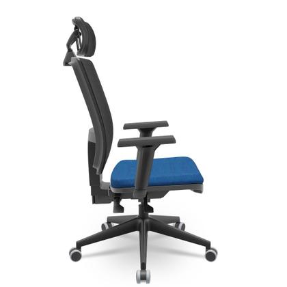 Imagem de Cadeira Brizza Tela 3D BackPlax Piramidal Com Apoio NR17 Plax