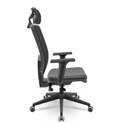 Imagem de Cadeira Brizza Tela 3D BackPlax Piramidal Com Apoio NR17 Plax