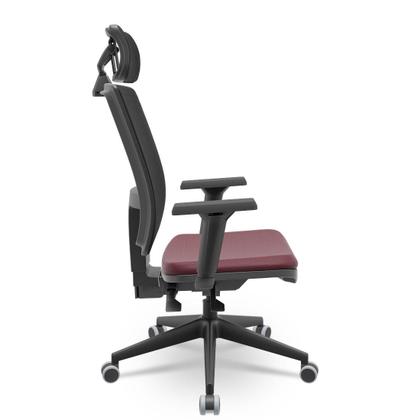 Imagem de Cadeira Brizza Tela 3D BackPlax Piramidal Com Apoio NR17 Plax