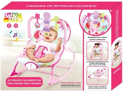 Imagem de Cadeira Cadeirinha Bebê Descanso Vibratória Musical