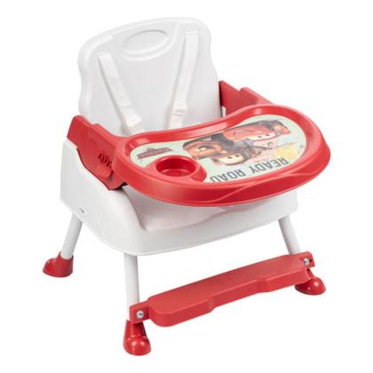 Imagem de Cadeira Cadeirinha De Alimentação Refeição Bebê Portátil Infantil 3 em 1 Personagem Carros Altura Ajustável