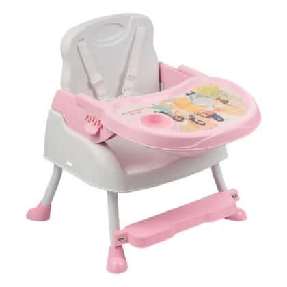 Imagem de Cadeira Cadeirinha De Alimentação Refeição Bebê Portátil Infantil 3 em 1 Personagem Princesas Altura Ajustável