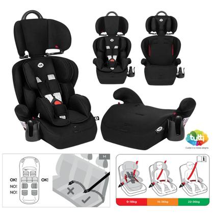 Imagem de Cadeira, Cadeirinha Preta Para Carro Bebê E Criança!