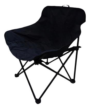 Imagem de Cadeira Camping Pesca Portátil Com Bolsadobrável Resistente  Preta
