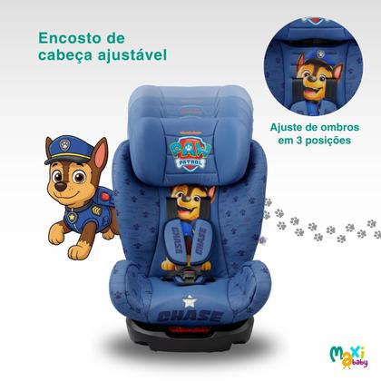 Imagem de Cadeira Carro Infantil Reclinável 4 Posições 036kg Elite Patrulha Canina Maxi Baby