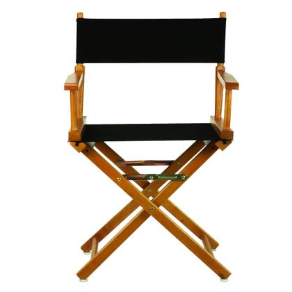 Imagem de Cadeira Casual Home 18" Director Black Canvas Honey Oak