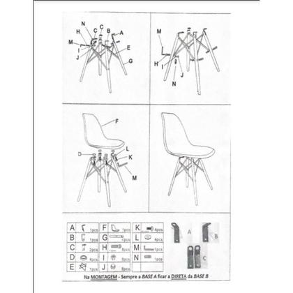 Imagem de Cadeira Charles Eames Eiffel Branca