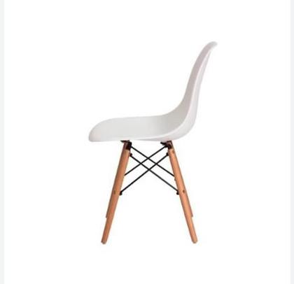 Imagem de Cadeira Charles Eames Eiffel Dsw - Branco - Madeira Clara