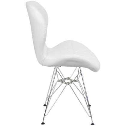 Imagem de Cadeira Charles Eames Slim Eiffel Base Metal Cromado