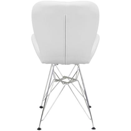 Imagem de Cadeira Charles Eames Slim Eiffel Base Metal Cromado