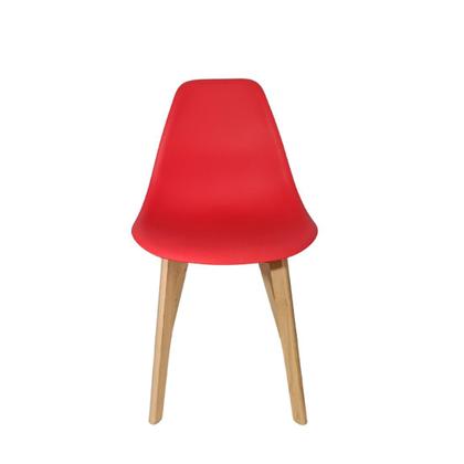 Imagem de Cadeira CHARLES EAMES Solid Wood 131PP VERMELHA KIT 4 UN