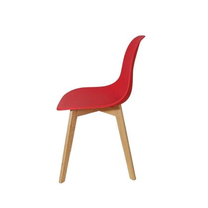Imagem de Cadeira CHARLES EAMES Solid Wood 131PP VERMELHA KIT 4 UN