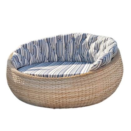 Imagem de Cadeira Chase Redonda Grande Alumínio Fibra Sintética Varanda Jardim - Varanda Fibras