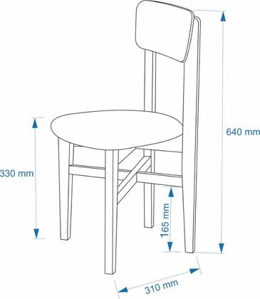 Imagem de Cadeira Colorê Infantil Assento e Encosto Rosa Base em Madeira Maciça Pinus