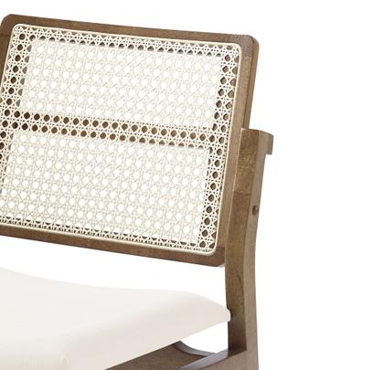 Imagem de Cadeira com Palinha Avanti Madeira Linho Imbuia