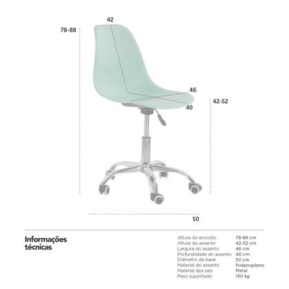 Imagem de Cadeira com rodízios Eames Office - Escritório