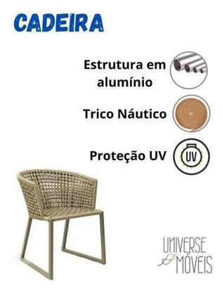 Imagem de Cadeira Corda Náutica E Alumínio P/ Área Externa E Interna