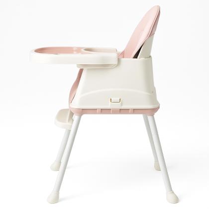 Imagem de Cadeira De Alimentação Bebê Portátil 2 em 1 Lavável Até 23kg Rosa Pipdip