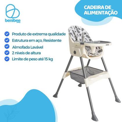 Imagem de Cadeira De Alimentação Bebê Portátil 2 em 1 Segura - PAPINHA - KIDDO