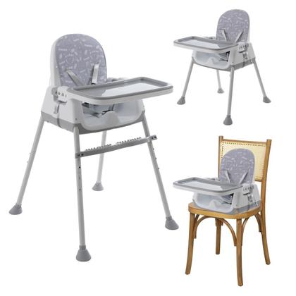 Imagem de Cadeira De Alimentação Bebê Portátil Zest Maxi Baby - Cinza