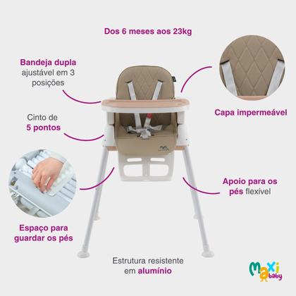 Imagem de Cadeira De Alimentação Infantil 3 em 1 Harmony Maxi Baby
