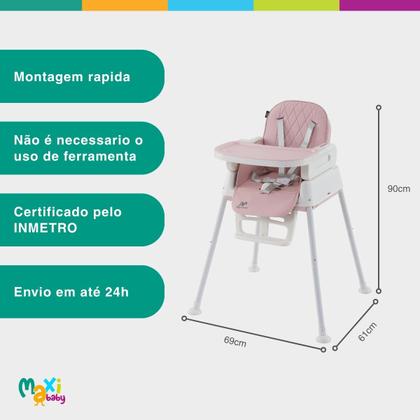 Imagem de Cadeira De Alimentação Infantil 3 em 1 Harmony Maxi Baby