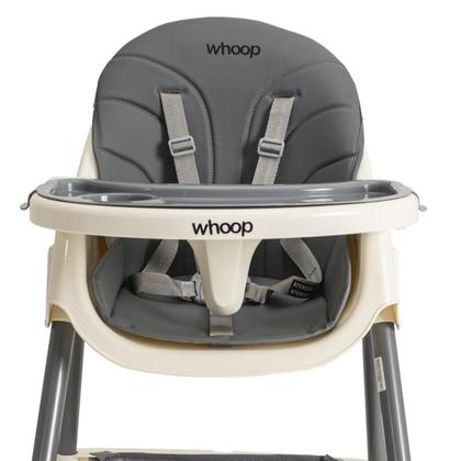 Imagem de Cadeira de Alimentação Infantil Papinha Whoop 2 em 1 Cinza Kiddo