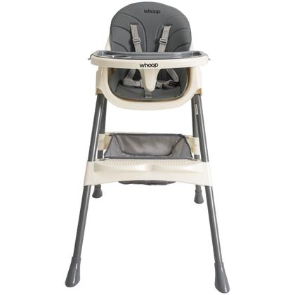 Imagem de Cadeira de Alimentação Infantil Papinha Whoop 2 em 1 Cinza Kiddo