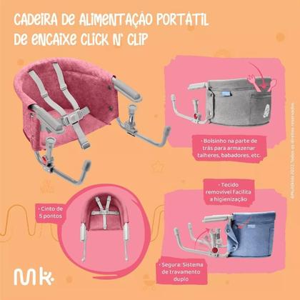 Imagem de Cadeira de Alimentação Multikids Portátil de Encaixe em Mesa