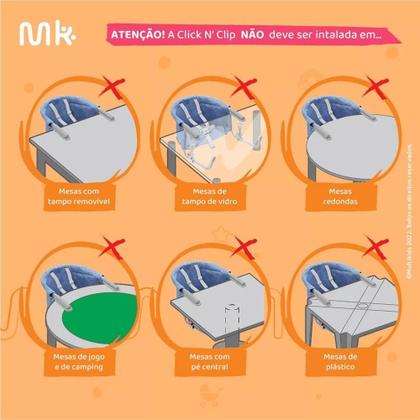 Imagem de Cadeira de Alimentação Multikids Portátil de Encaixe em Mesa