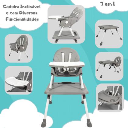 Imagem de Cadeira De Alimentação Portátil Bebê Multifuncional Com Mesa