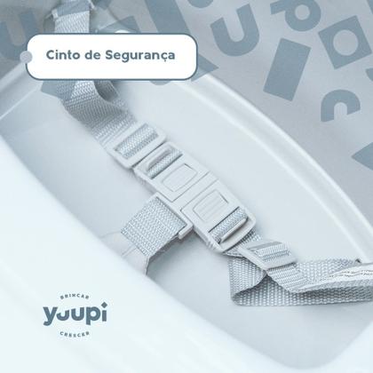 Imagem de Cadeira De Alimentação Portátil Cinza e Branca Yuupi