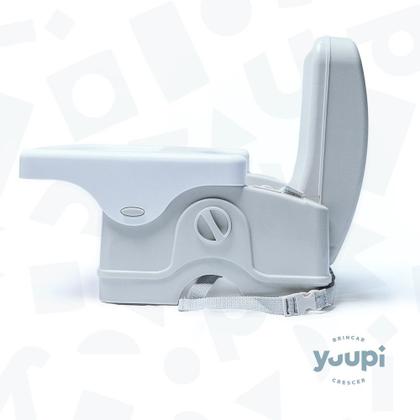 Imagem de Cadeira De Alimentação Portátil Cinza e Branca Yuupi