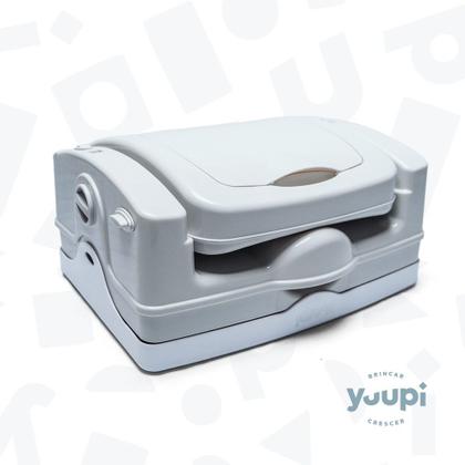 Imagem de Cadeira De Alimentação Portátil Cinza e Branca Yuupi