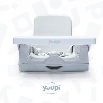 Imagem de Cadeira De Alimentação Portátil Cinza e Branca Yuupi