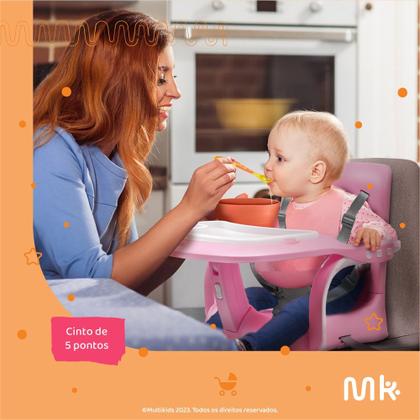 Imagem de Cadeira de Alimentação Portátil Lollipop 6M 15KG Cinza Multikids Baby - BB475