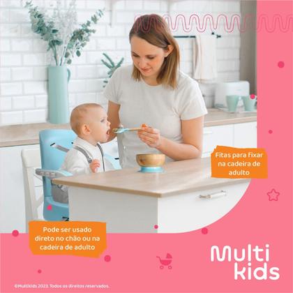 Imagem de Cadeira de Alimentação Portátil Lollipop 6M 15KG Cinza Multikids Baby - BB475