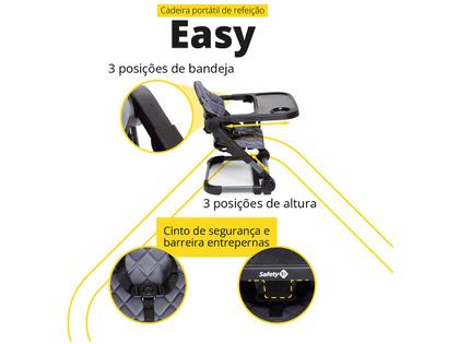 Imagem de Cadeira de Alimentação Portátil Safety 1st Easy 3 Níveis de Altura até 20kg