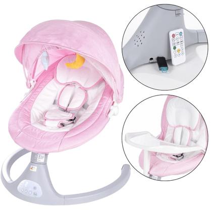 Imagem de Cadeira De Balanço E Descanso Bebe Portatil Musical Bouncer Infantil Mobile Eletrica Automatico Brinquedos Mosquiteiro Melodias Bliss