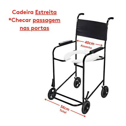 Imagem de Cadeira de Banho Com Comadre 2L Praticidade No Seu Dia a Dia Para Idoso