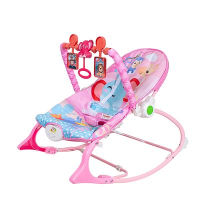Imagem de Cadeira de Bebê Descanso Infantil Repouseira Musical Vibratória Alimentação Refeição Função Balanço e Deitado Esquilinh