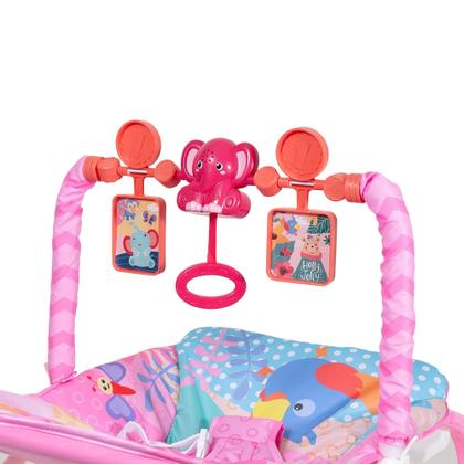 Imagem de Cadeira de Bebê Descanso Infantil Repouseira Musical Vibratória Alimentação Refeição Função Balanço e Deitado Esquilinh
