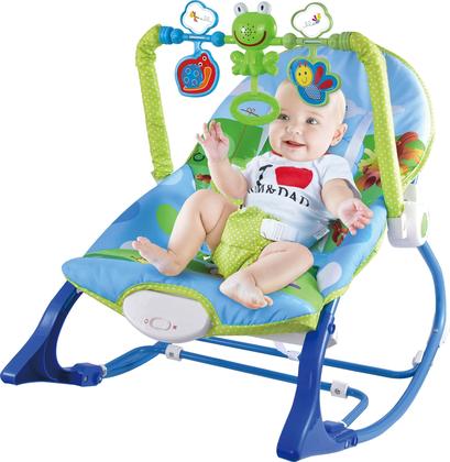 Imagem de Cadeira de Bebê Descanso Infantil Repouseira Musical Vibratória Alimentação Refeição Função Balanço e Deitado Esquilinh