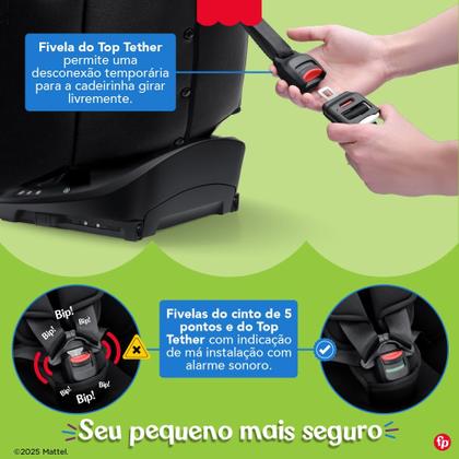 Imagem de Cadeira de Carro Infantil ShieldPro 360 Preto Fisher Price