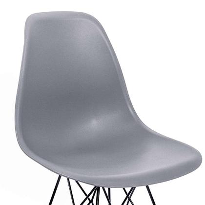 Cadeira de Cozinha Eames Preta e Cinza - Emporio Tiffany Imagem de Cadeira de Cozinha Eames Preta e Cinza