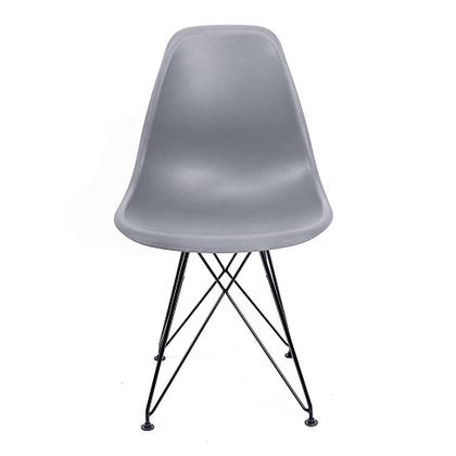 Cadeira de Cozinha Eames Preta e Cinza - Emporio Tiffany Imagem de Cadeira de Cozinha Eames Preta e Cinza