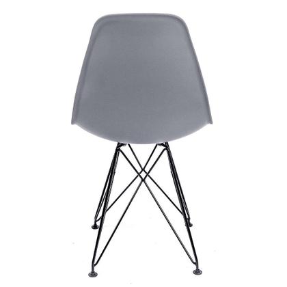 Cadeira de Cozinha Eames Preta e Cinza - Emporio Tiffany Imagem de Cadeira de Cozinha Eames Preta e Cinza