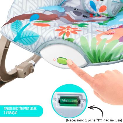 Imagem de Cadeira de Descanso e Balanço Bebê Funtime Leão Maxi Baby 